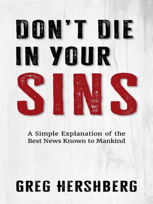 cover image of Don't Die in Your Sins